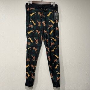 ED HARDY TIGER AOP JOGGER SLEEP LOUNGE PANTS Size Medium Black New With Tags NWT